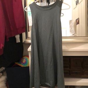 Forest green tank dress